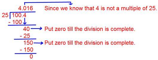 Division of a Decimal by a Whole Number | Rules of Dividing Decimals
