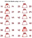 In math, greater or less than and equal to help the kids to understand how one number is different from the other number. Whether one number is bigger or smaller than the other number or both the numb