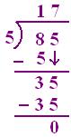 Divide and verify the result