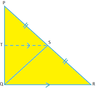 Midpoint Theorem on Right-angled Triangle, Proof, Statement