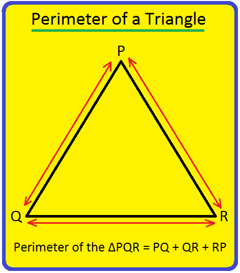 Perimeter Of A Triangle Perimeter Of A Triangle Formula Examples