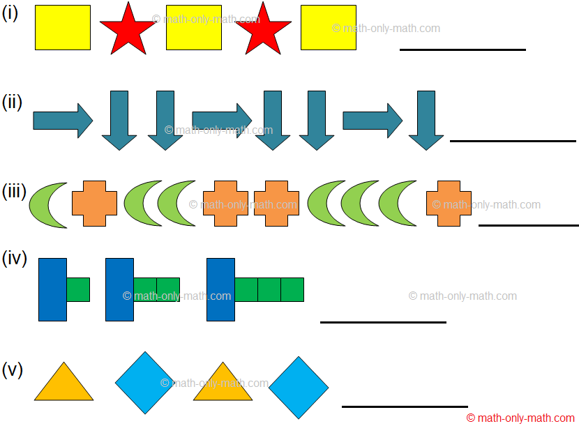 3rd Grade Patterns Sequence Pattern Rule Pattern Around Us Math