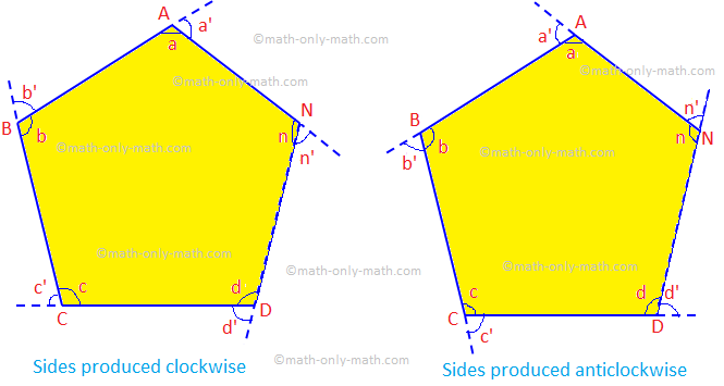 18 sided polygon exterior angle
