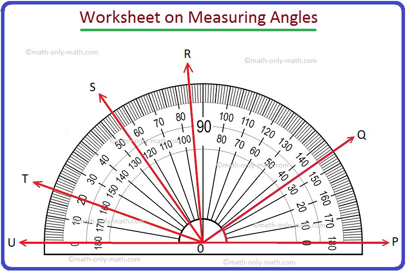 worksheet on angles questions on angles homework on angles