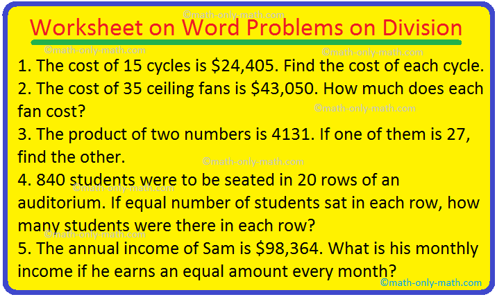 Division Worksheets Grade 3 With Pictures