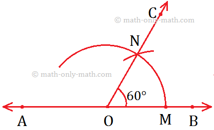 Construct an Angle Measuring 60°