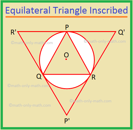 Equilateral Triangle Inscribed | Sum of Three Angles of a Triangle