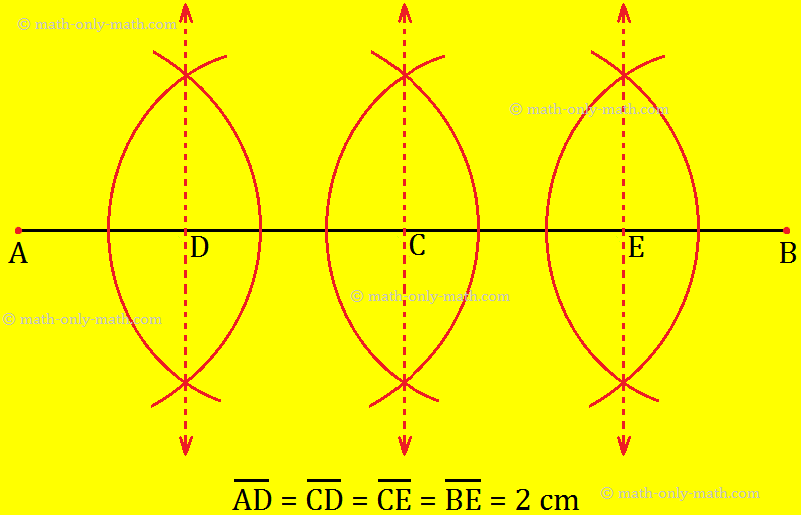 Solved Examples on Construction of Perpendicular Bisector