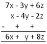 Subtraction of Polynomials